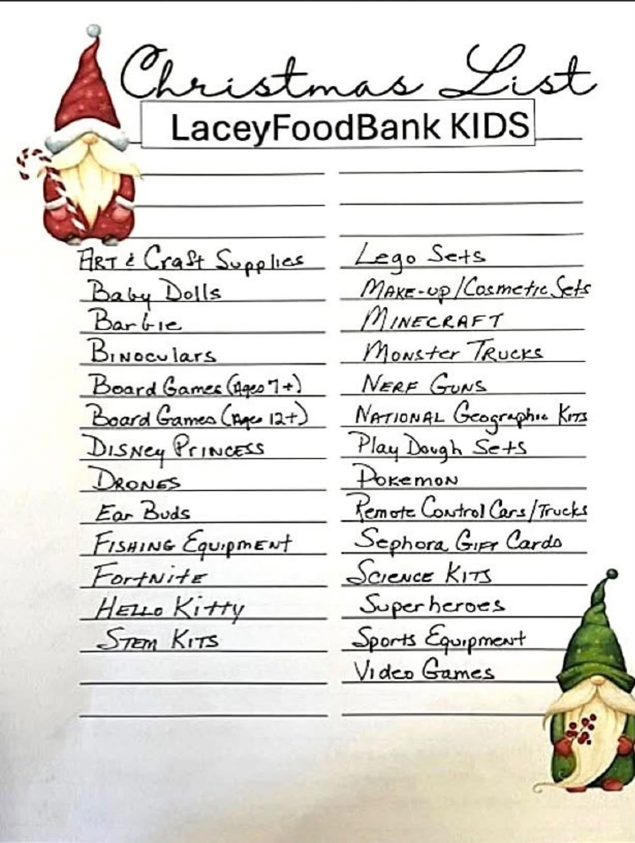 LFB Kids Christmas Wish List for 2026